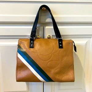 BNWT- Orla Kiely leather messenger bag